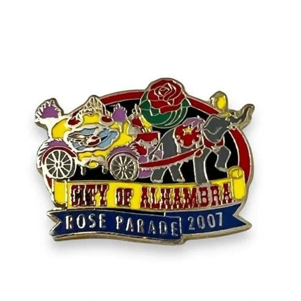 City of Alhambra California Rose Parade 2007 Lapel Vest Hat Pin A28